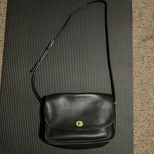 Black Coach Vintage shoulder bag!  Lovely , very clean !